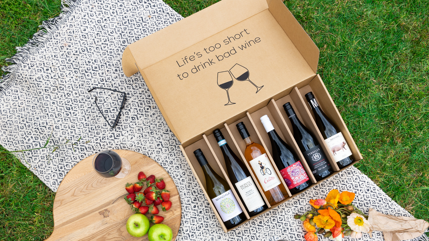 Sommelier selected wines delivered to your door